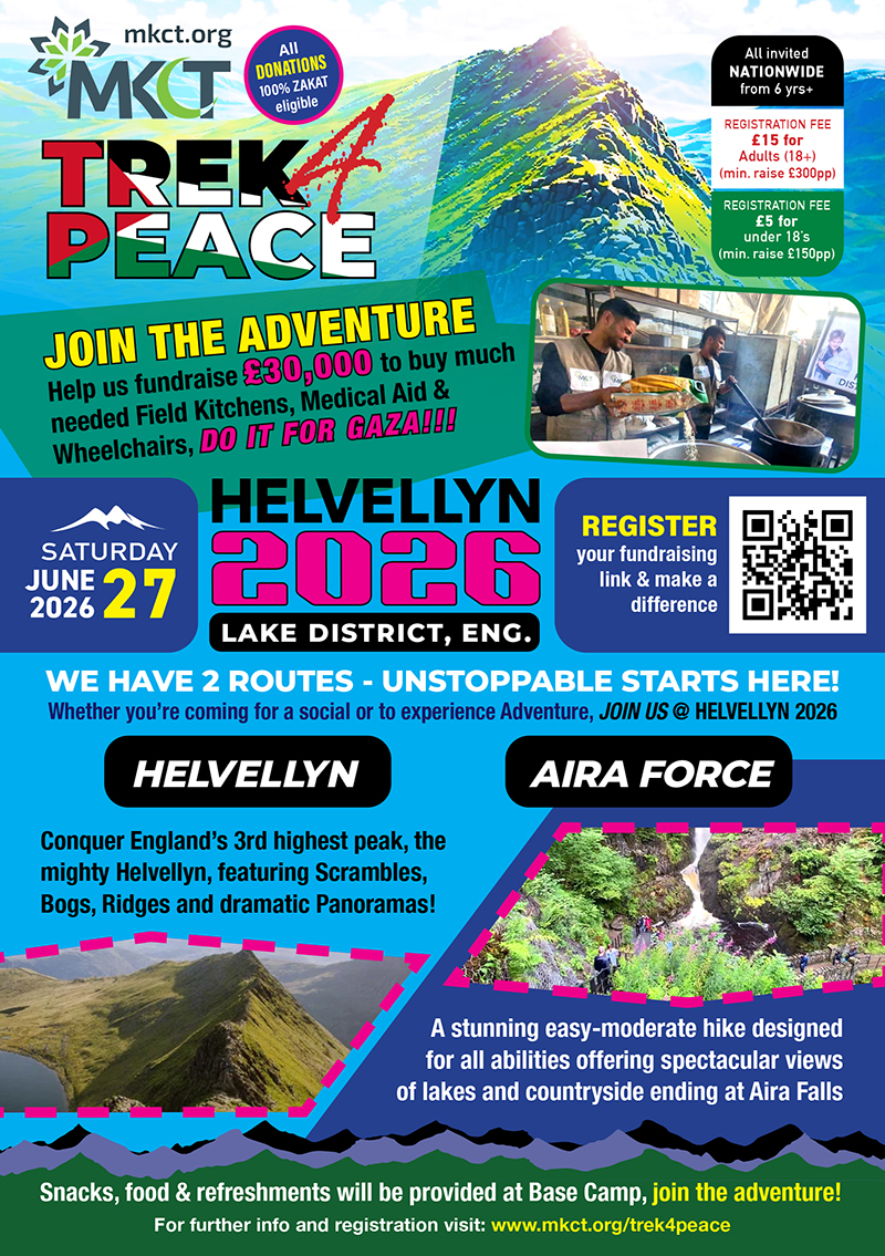 MKCT Trek-4-Peace Helvellyn 2026 charity challenge